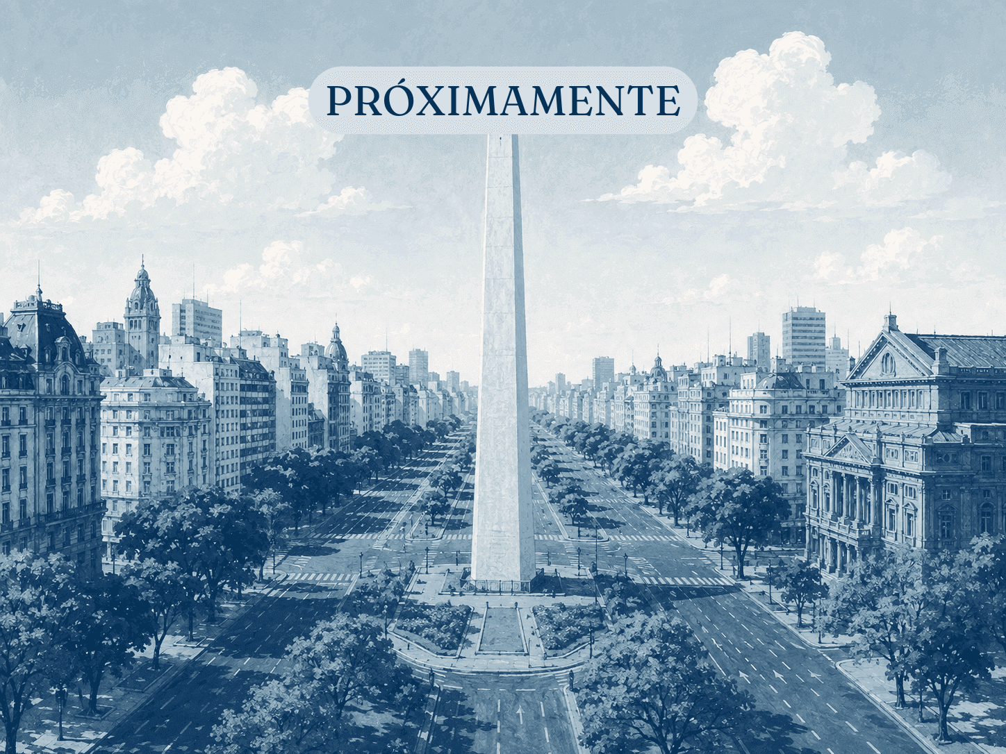 Ilustración de Argentina para la sección de próximos destinos