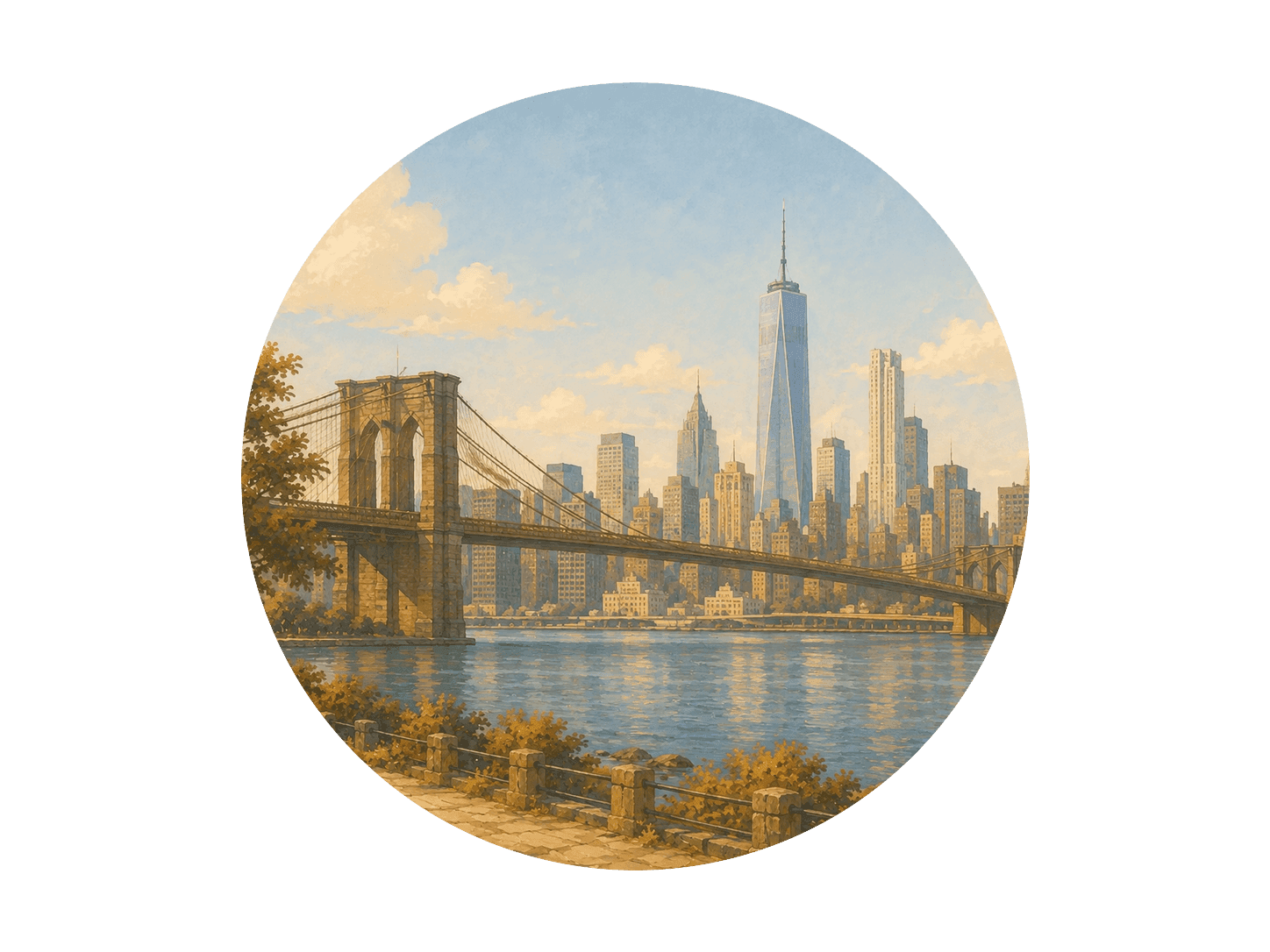 Ilustración urbana para la categoría ciudades