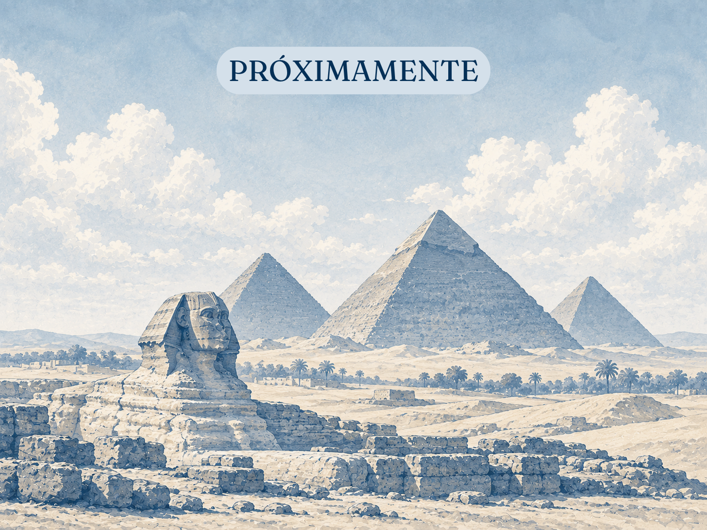 Ilustración de Egipto para la sección de próximos destinos