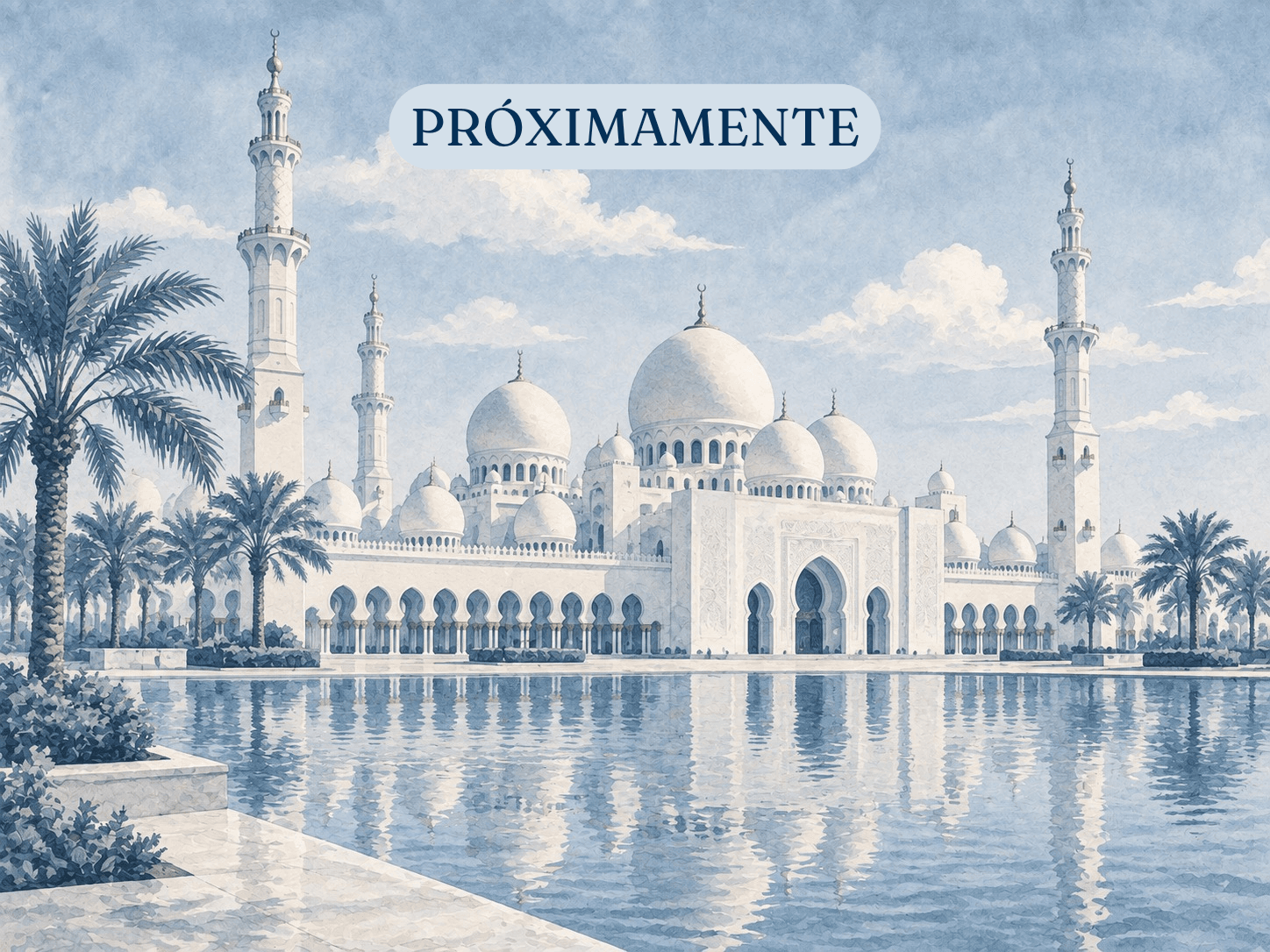 Ilustración de Emiratos para la sección de próximos destinos