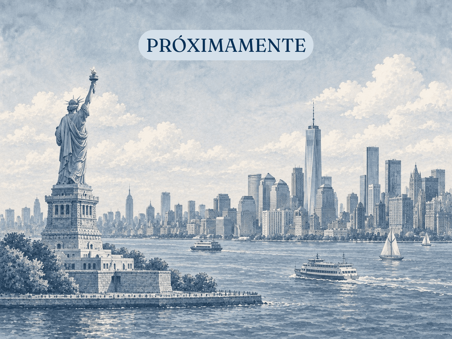 Vista de Manhattan desde la Estatua de la libertad