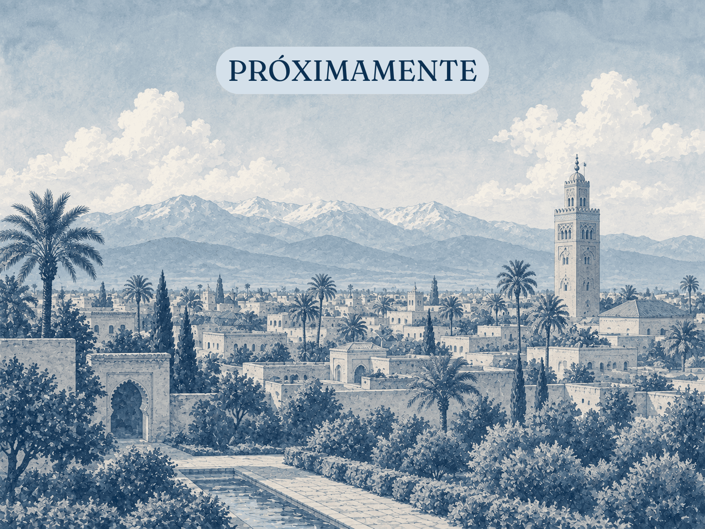 Ilustración de Marruecos para la sección de próximos destinos