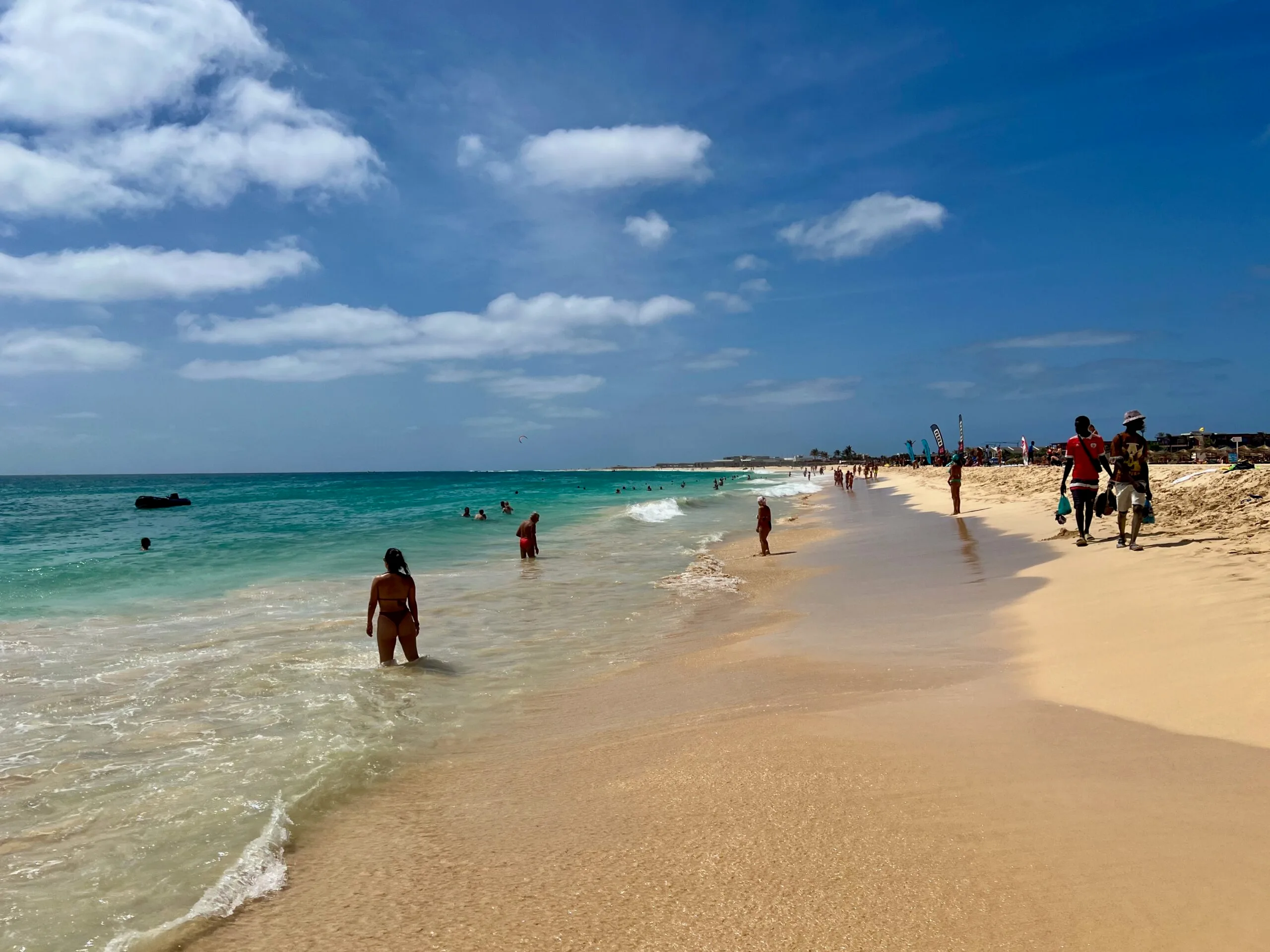 Playa de Santa María, en la isla de Sal, Cabo Verde