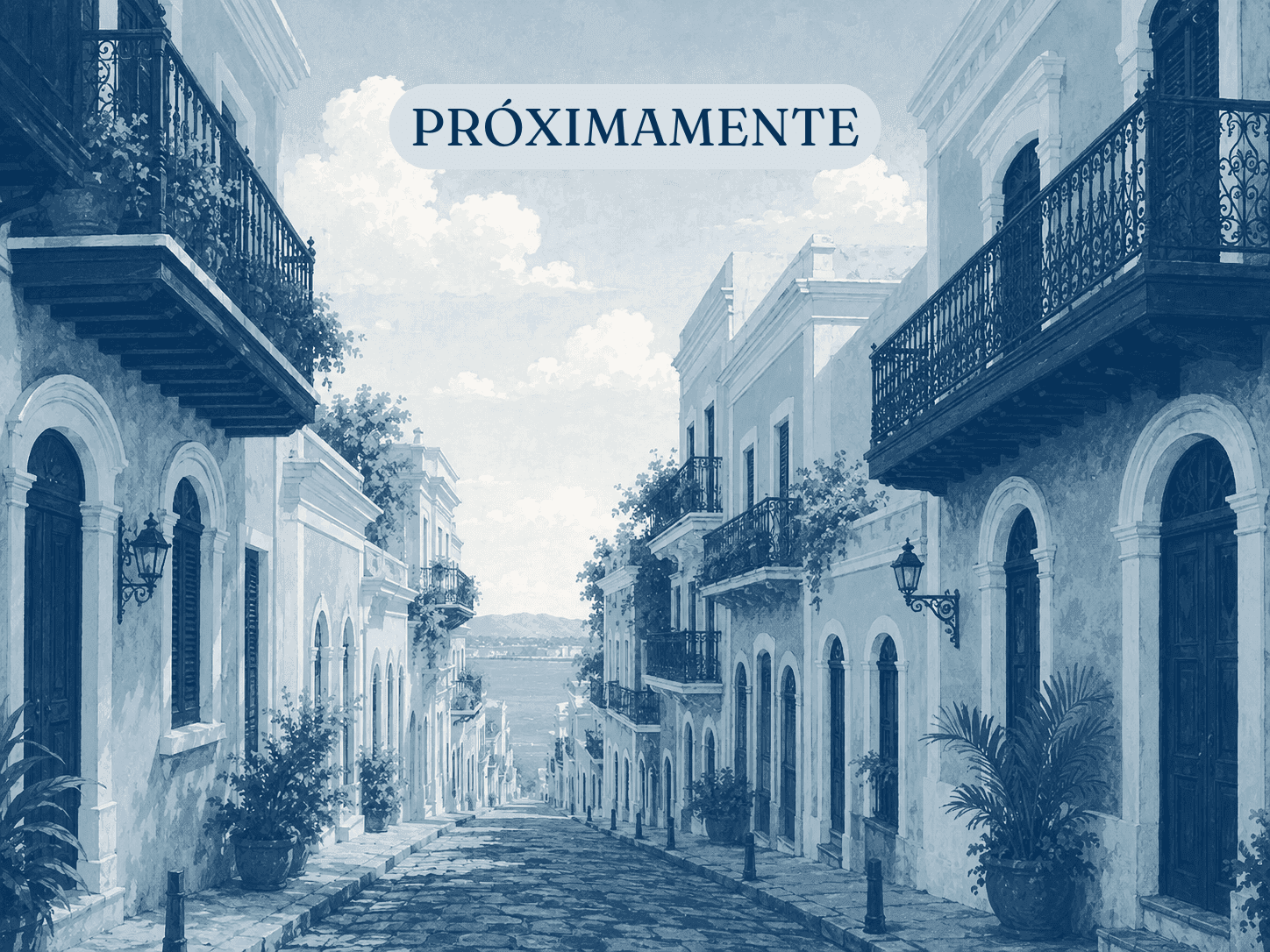 Ilustración de Puerto Rico para la sección de próximos destinos